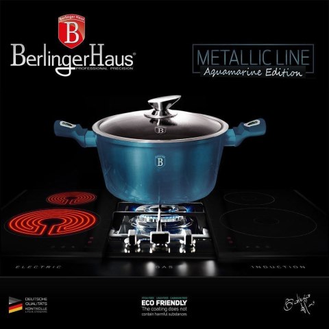 ZESTAW GARNKÓW GRANITOWYCH BERLINGERHAUS AQUAMARINE BH-6152 ZESTAW GARNKÓW GRANITOWYCH BERLINGERHAUS AQUAMARINE BH-6152