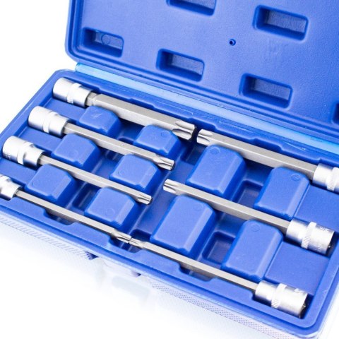 Zestaw Długich Nasadek TORX SPLINE XZN HEX 3/8" 110mm 21 el. Zestaw Długich Nasadek TORX SPLINE XZN HEX 3/8" 110mm 21 el.