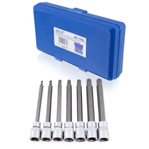 Zestaw Długich Nasadek TORX SPLINE XZN HEX 3/8" 110mm 21 el. Zestaw Długich Nasadek TORX SPLINE XZN HEX 3/8" 110mm 21 el.
