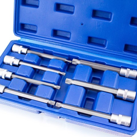 Zestaw Długich Nasadek TORX SPLINE XZN HEX 3/8" 110mm 21 el. Zestaw Długich Nasadek TORX SPLINE XZN HEX 3/8" 110mm 21 el.