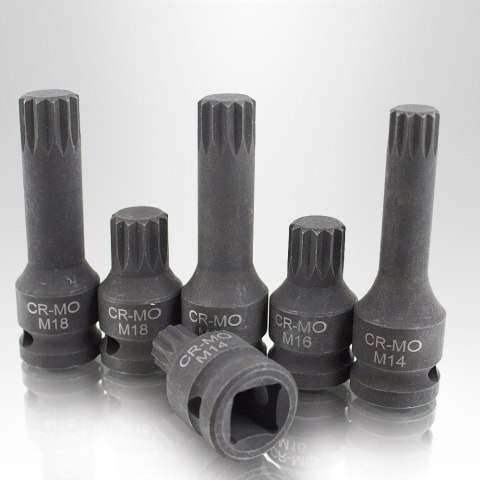 Zestaw kluczy udarowych XZN 1/2" Zestaw kluczy udarowych XZN 1/2"