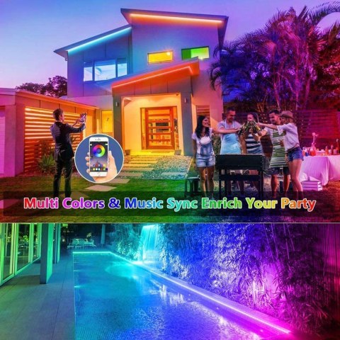 Zestaw lamp ogrodowych RGB wodoodporne 4szt. Zestaw lamp ogrodowych RGB wodoodporne 4szt.