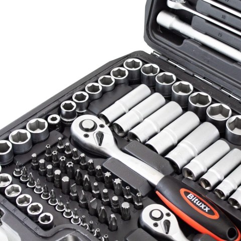 Zestaw narzędzi podręczny w walizce 215 elementów Klucze TORX + Grzechotki Zestaw narzędzi podręczny w walizce 215 elementów Klucze TORX + Grzechotki