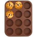 FORMA SILIKONOWA DO PIECZENIA MUFFINEK NA MUFFINKI BABECZKI 12 SZTUK 32,5X25 CM