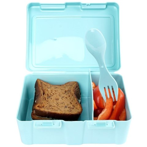 POJEMNIK ŚNIADANIOWY Z PRZEGRODĄ I SZTUĆCAMI / LUNCHBOX ŚNIADANIÓWKA KWIATY 1 L POJEMNIK ŚNIADANIOWY Z PRZEGRODĄ I SZTUĆCAMI / LUNCHBOX ŚNIADANIÓWKA KWIATY 1 L