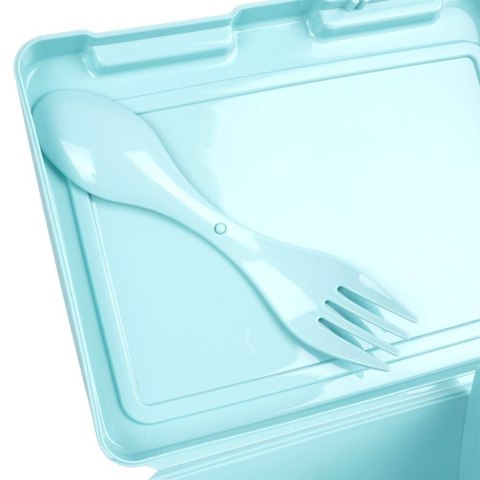 POJEMNIK ŚNIADANIOWY Z PRZEGRODĄ I SZTUĆCAMI / LUNCHBOX ŚNIADANIÓWKA KWIATY 1 L POJEMNIK ŚNIADANIOWY Z PRZEGRODĄ I SZTUĆCAMI / LUNCHBOX ŚNIADANIÓWKA KWIATY 1 L