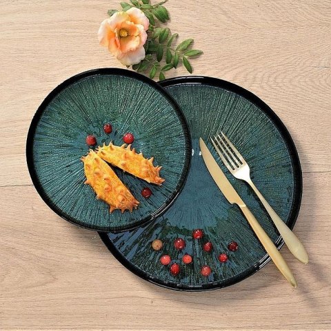 TALERZ DO CIASTA ZIELONY SZKLANY 28 CM MARISARIO TALERZ DO CIASTA ZIELONY SZKLANY 28 CM MARISARIO