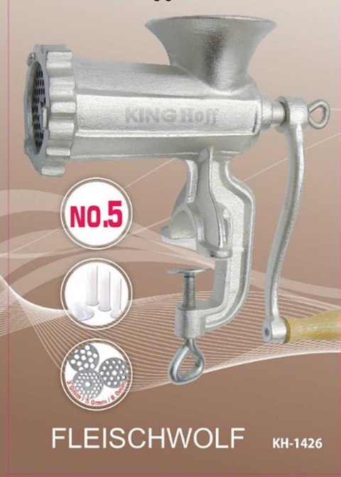 ŻELIWNA MASZYNKA #5 DO MIELENIA MIĘSA KINGHOFF KH-1426 ŻELIWNA MASZYNKA #5 DO MIELENIA MIĘSA KINGHOFF KH-1426