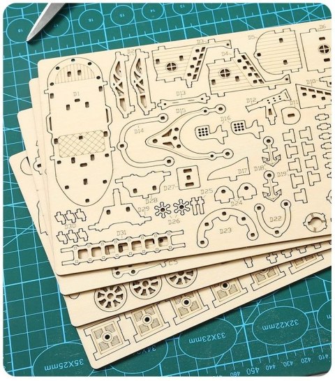 DREWNIANE PUZZLE PRZESTRZENNE 3D - STEROWIEC DIY 12+ ROZWIJA KONCENTRACJĘ DREWNIANE PUZZLE PRZESTRZENNE 3D - STEROWIEC DIY 12+ ROZWIJA KONCENTRACJĘ