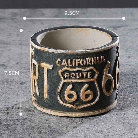 POPIELNICZKA RETRO CALIFORNIA ROUTE 66 OLDSCHOOL POPIELNICZKA RETRO CALIFORNIA ROUTE 66 OLDSCHOOL