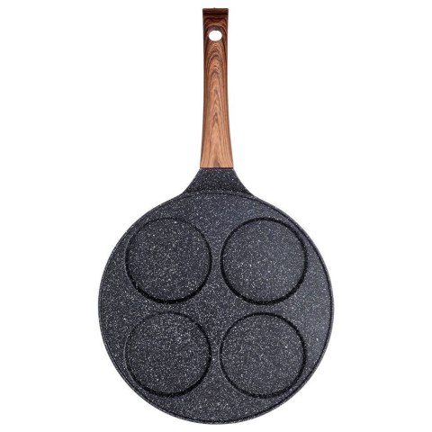 Patelnia do jajek granitowa 4 otwory BLACK&WOOD 26 cm Patelnia do jajek granitowa 4 otwory BLACK&WOOD 26 cm