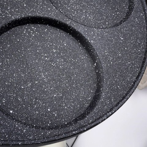 Patelnia do jajek granitowa 4 otwory BLACK&WOOD 26 cm Patelnia do jajek granitowa 4 otwory BLACK&WOOD 26 cm