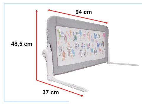 Barierka osłona ochronna do łóżka otwierana 90cm zwierzęta Barierka osłona ochronna do łóżka otwierana 90cm zwierzęta