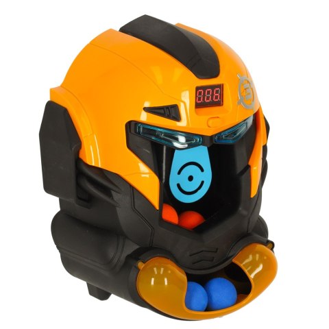 Gra zręcznościowa robot kask strzelanie do celu pistolet kulki celownik Gra zręcznościowa robot kask strzelanie do celu pistolet kulki celownik