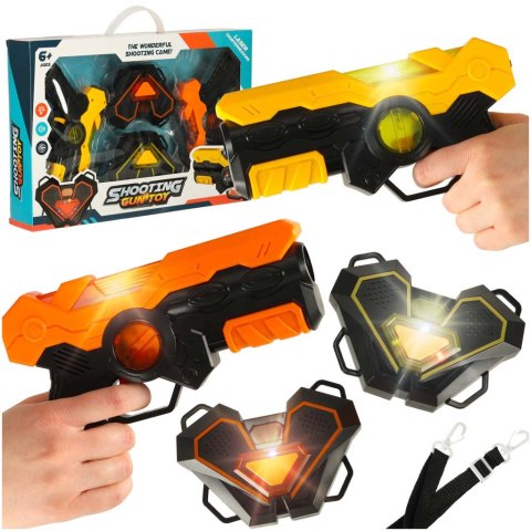 Paintball laserowy pistolet x 2 z tarczą x 2 na podczerwień Paintball laserowy pistolet x 2 z tarczą x 2 na podczerwień