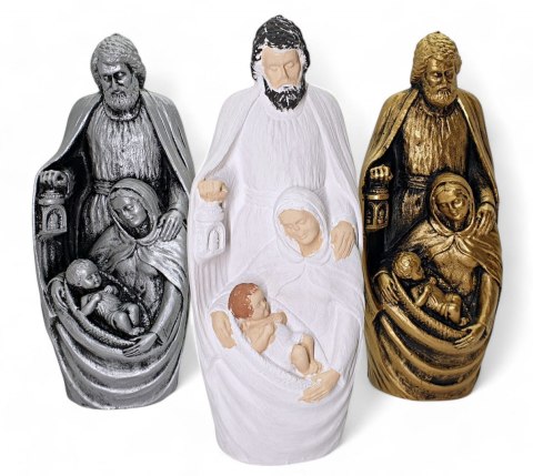 SREBRNA FIGURKA ŚWIĘTA RODZINA MARYJA JÓZEF I DZIECIĄTKO JEZUS DEKORACJA SREBRNA FIGURKA ŚWIĘTA RODZINA MARYJA JÓZEF I DZIECIĄTKO JEZUS DEKORACJA