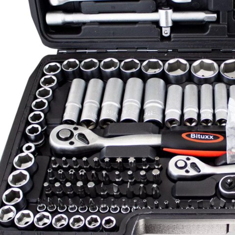 Zestaw narzędzi podręczny w walizce 215 elementów Klucze TORX + Grzechotki Zestaw narzędzi podręczny w walizce 215 elementów Klucze TORX + Grzechotki